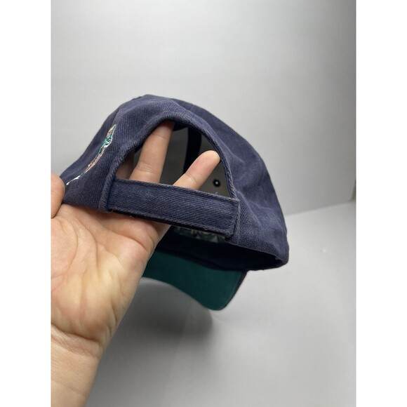 Miami Dolphins NFL Cap Hat Vintage StrapBack Old Logo Navy FLAW - Picture 9 of 9